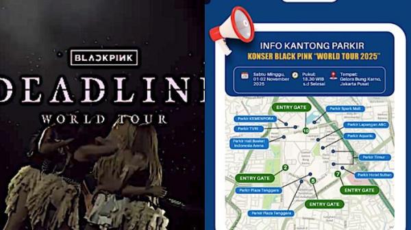 Daftar Lengkap: Lokasi Kantong Parkir Konser BLACKPINK 2025 di GBK