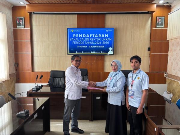 Prof Muhamad Ali Resmi Daftar Rektor Unram 2026–2030 di Hari Pahlawan