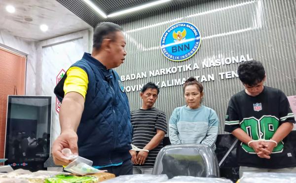 BNNP Kalteng Ungkap Jaringan Pengedar Narkoba Antarprovinsi, Amankan 8,3 Kg Sabu dan 211 Ekstasi