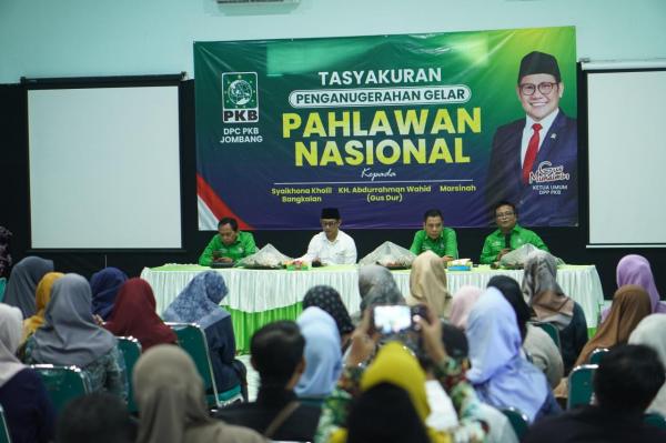 Gus Dur Jadi Pahlawan Nasional, PKB Jombang Tasyakuran Kenang Warisan Perjuangan