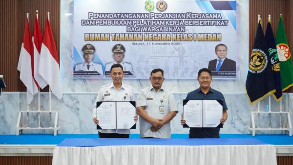 Perkuat Pembinaan, Pemko Medan Fasilitasi Sertifikasi Keterampilan WBP Rutan