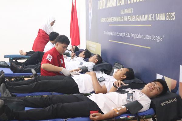 Donor Darah dari Balik Tembok Lapas Serang: Wujud Kemanusiaan Tanpa Batas