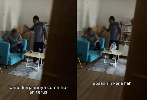 Viral! Kesal Main HP Terus, Mertua Ini Pukul Menantunya hingga Sebut Mokondo