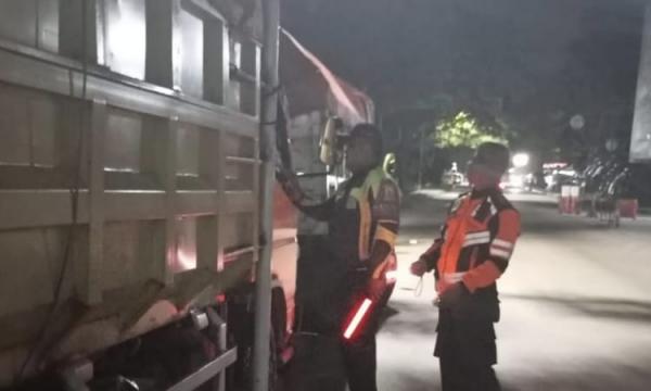Dishub Lebak Tegur 44 Truk Pelanggar Jam Operasional