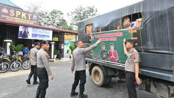 Kepedulian Polri: Polres Labusel Distribusikan Bantuan Kedua ke Batang Toru