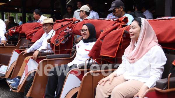 100 Pembecak Brebes Dapat Becak Listrik Hadiah Presiden