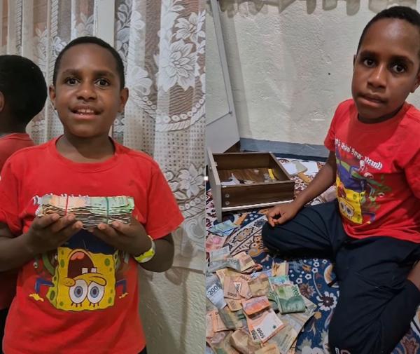 Viral! Bantu Korban Sumatera, Siswa SD Ini Bongkar Celengan Hasil Cabut Uban Pak Guru