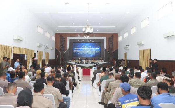 Jelang Pilwu Serentak, Polres Indramayu Gelar Rakor Lintas Sektoral Pastikan Pengamanan Maksimal