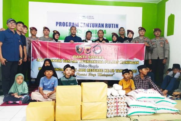 Hari Jadi ke-78 Reserse, Polisi Berbagi ke Pesantren dan Rumah Yatim