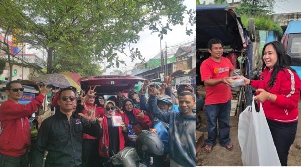 DPC PDIP KBB Gelar Dapur Umum Gotong Royong, Bagikan Makanan untuk Masyarakat