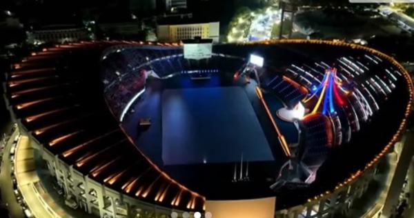 Atraksi Visual Drone yang Indah Warnai Opening Ceremony SEA Games 2025