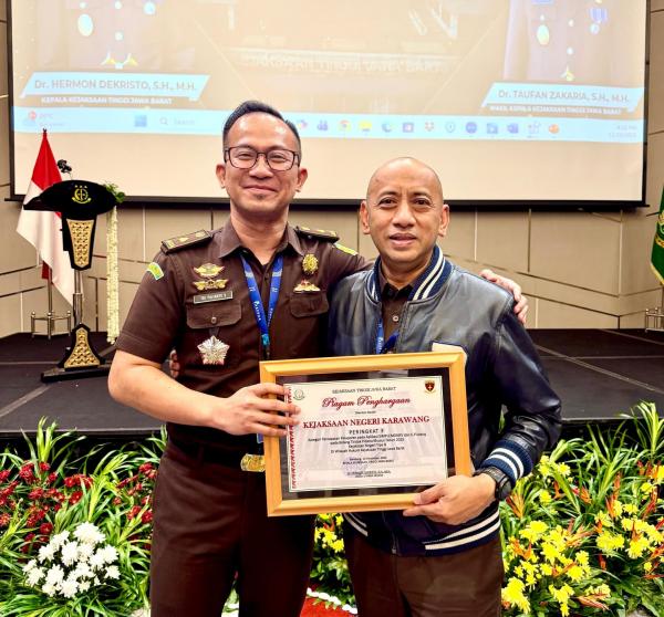 Kejari Karawang Raih Peringkat 3 Pidsus Terbaik se-Jawa Barat pada Rakerda 2025