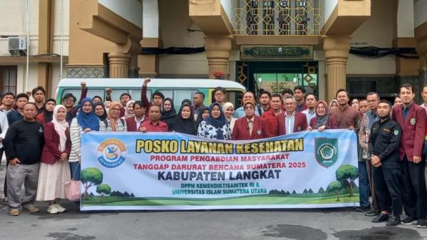 UISU Kirim Tim Tanggap Darurat Bencana ke Langkat dan Tapteng Berbekal Hibah Kemendiksaintek