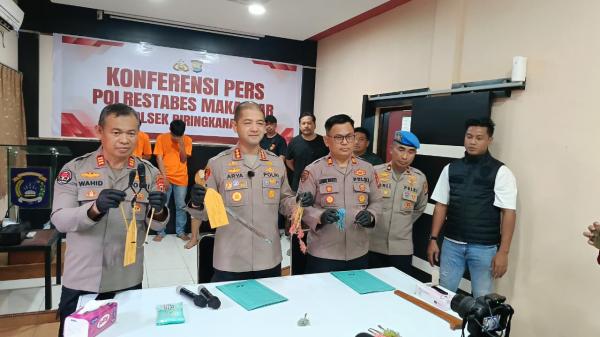 Tawuran Geng Motor di Makassar Digagalkan, Polisi Tangkap 4 Pelaku