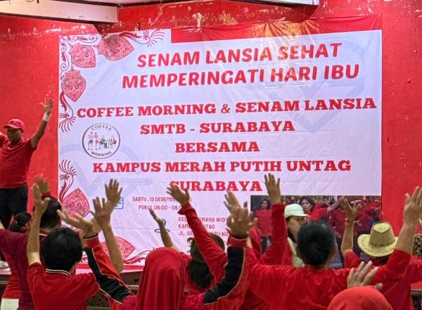 Senam Lansia Sehat di Untag Surabaya, Cara Sederhana Memaknai Hari Ibu