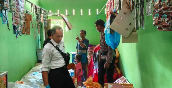 Apes, KTP Pelaku Pencurian Uang Kios di Haumeniana Tertinggal di TKP