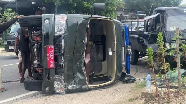 Antar Napi ke Bojonegoro, Mobil Transpas Lapas Tuban Terguling