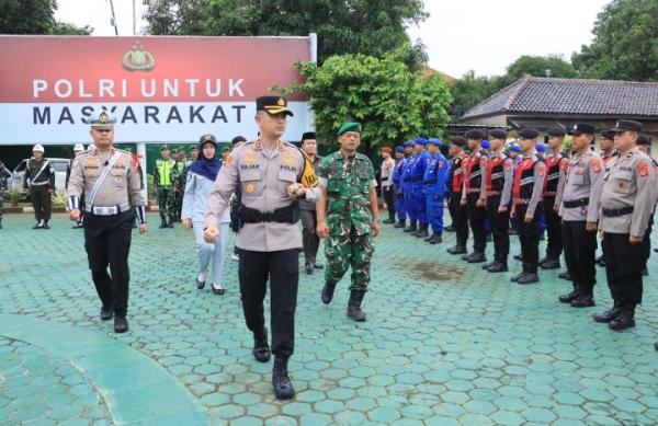 Apel Gelar Pasukan Operasi Lilin Lodaya 2025, Polres Indramayu Pastikan Keamanan Nataru