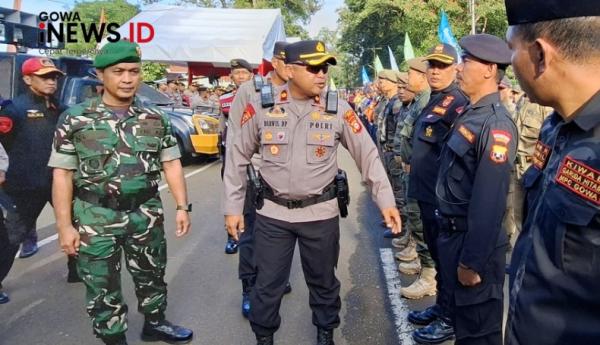 Sambut Nataru, Polres Gowa Kerahkan 180 Personel Gabungan