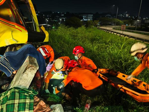 Posko Nataru Kalikangkung Jadi Titik Respons Kecelakaan Bus Tewaskan 15 Orang