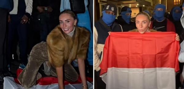 Bonnie Blue Injak dan Ludahi Merah Putih di Depan KBRI London, Memantik Amarah Publik Indonesia