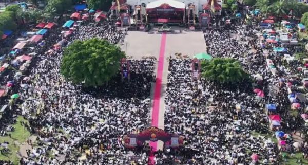 Doa Untuk Negeri, Ribuan Pesilat PSHT Ikuti Bumi Reog Berzikir Ponorogo