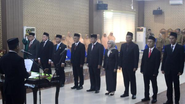 Bupati Pringsewu Lantik Pejabat Baru dari Dalam dan Luar Daerah Lewat Lelang Terbuka