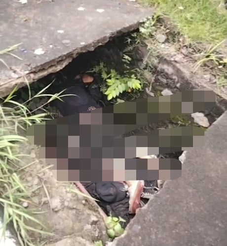 Pria Paruh Baya Ditemukan Tewas di Parit Depan SPBU Cangkol Cirebon