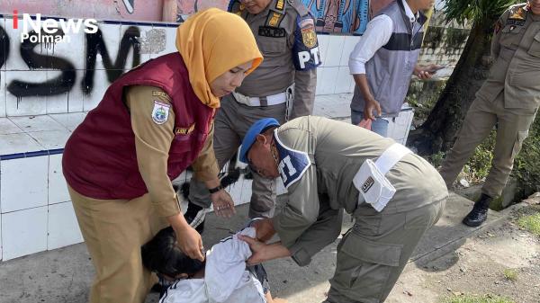 Jaga Ketertiban Kota Satpol PP Polman Tertibkan Gepeng dan PKL