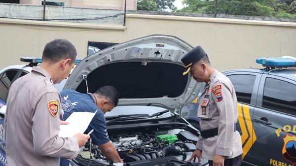 Pastikan Siap Operasi, Polres Semarang Periksa 75 Kendaraan Dinas