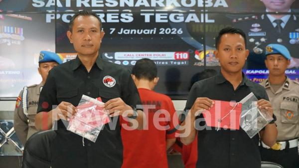Warga Tulungagung Edar Sabu dan Pil Ekstasi Diamankan Polres Tegal