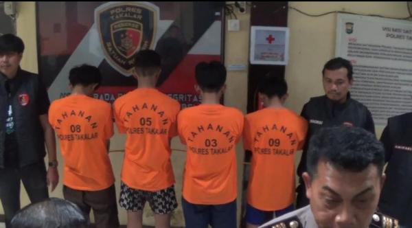 Penyerangan Brutal di Takalar, Empat Remaja Diringkus Polisi