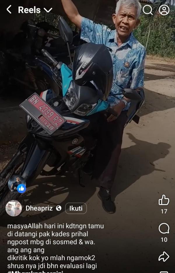 Kritik Menu MBG, Warga Bangka Barat Dilabrak Pak Kades