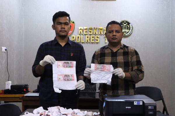 Uang Lembaran Rupiah Palsu Sempat Diedarkan di Kios dan Toko,   Polres TTU Amankan Satu Pelaku