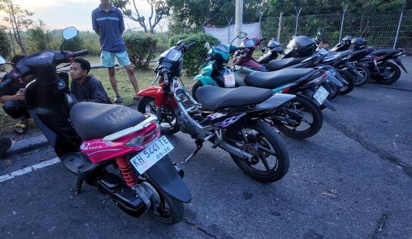 Razia Balapan Liar di Kawasan Bandara Tjilik Riwut Palangka Raya, 11 Motor Diamankan