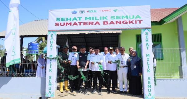 Di Tengah Darurat Bencana, Layanan Kesehatan Bangkit! Sekda Pijay Resmikan Polindes Meunasah Mancang