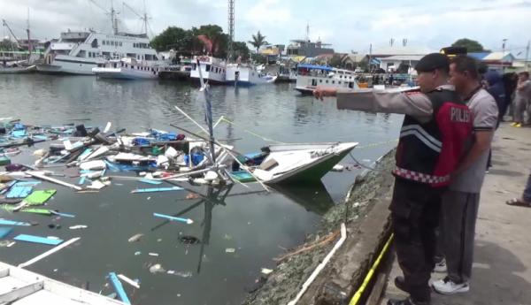 Kapal Nelayan KM Risnawati Indah Meledak, Polisi Olah TKP dan Periksa 4 Saksi