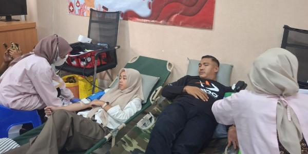 Dorong Kepedulian Sosial, Tol Bakter Gelar Donor Darah bagi Karyawan