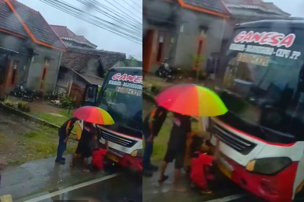 Bus Margo Djoyo Tabrak Motor di Jalan Bojonegoro–Cepu, Begini Kronologi dan Kondisi Korban
