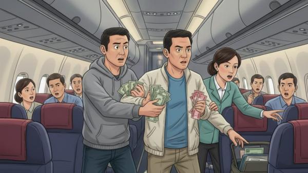 WNA China Nekat Curi Uang Penumpang Malaysia di Pesawat, Kini Terancam Deportasi