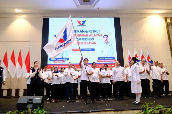 Angela Tanoesoedibjo Lantik Abdul Hayat Gani sebagai Ketua DPW Perindo Sulsel, Sebut Sosok Petarung