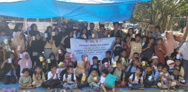 Antusias Ikuti Edukasi Gizi, Anak-Anak Pematang Durian Diajari Kental Manis Bukan Susu