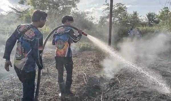 Kebakaran Lahan 0,18 Hektare di Palangka Raya, Tim Dalkarhutla Kalteng Segera lakukan Pemadaman