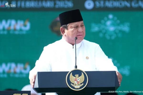 Hadiri 1 Abad NU, Prabowo Janji Turunkan Biaya Haji