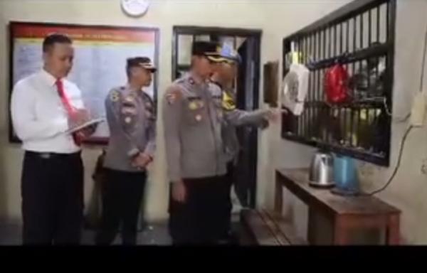 Wakapolres Turun Langsung, Rutan Polres Pringsewu Disisir Ketat Tanpa Celah