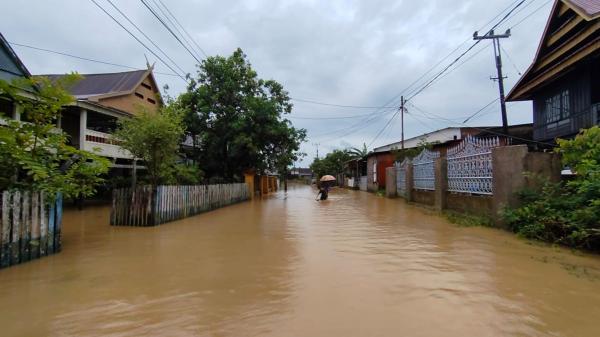Hujan Tak Henti, Permukiman Warga Pangkep Dikepung Banjir