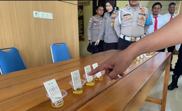 Tes Urine Mendadak di Polres Pidie Jaya Bongkar Fakta: Tak Satu Pun Personel Terpapar Narkoba