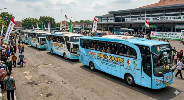 Pemkab Bojonegoro Sediakan 4 Bus Mudik Gratis Lebaran 2026, Kuota 240 Kursi