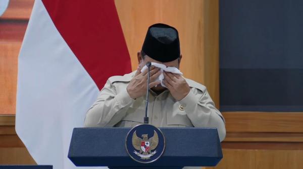 Suasana Haru di Istana: Presiden Prabowo Menangis saat Bahas Bantuan Baznas untuk Palestina