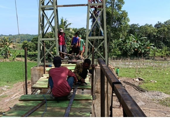 Bangkitkan Ekonomi Desa! Jembatan Garuda Hampir Rampung di Pringsewu